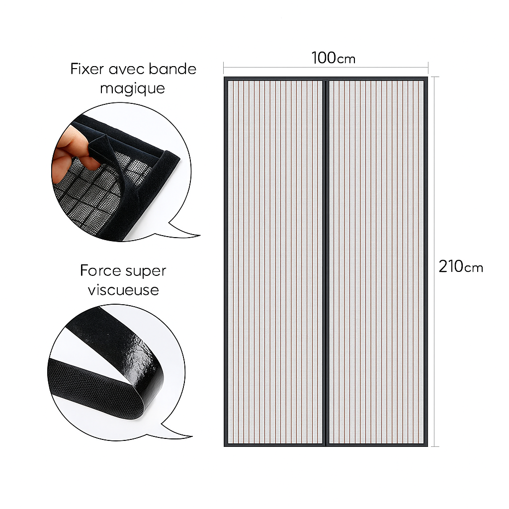 🛡️ Moustiquaire Magnétique Premium